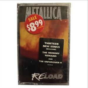Metallica Reload Cassette Tape Vintage Sealed Music